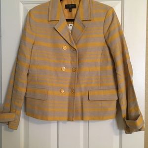 Talbots Petites Cotton Linen Blend Jacket